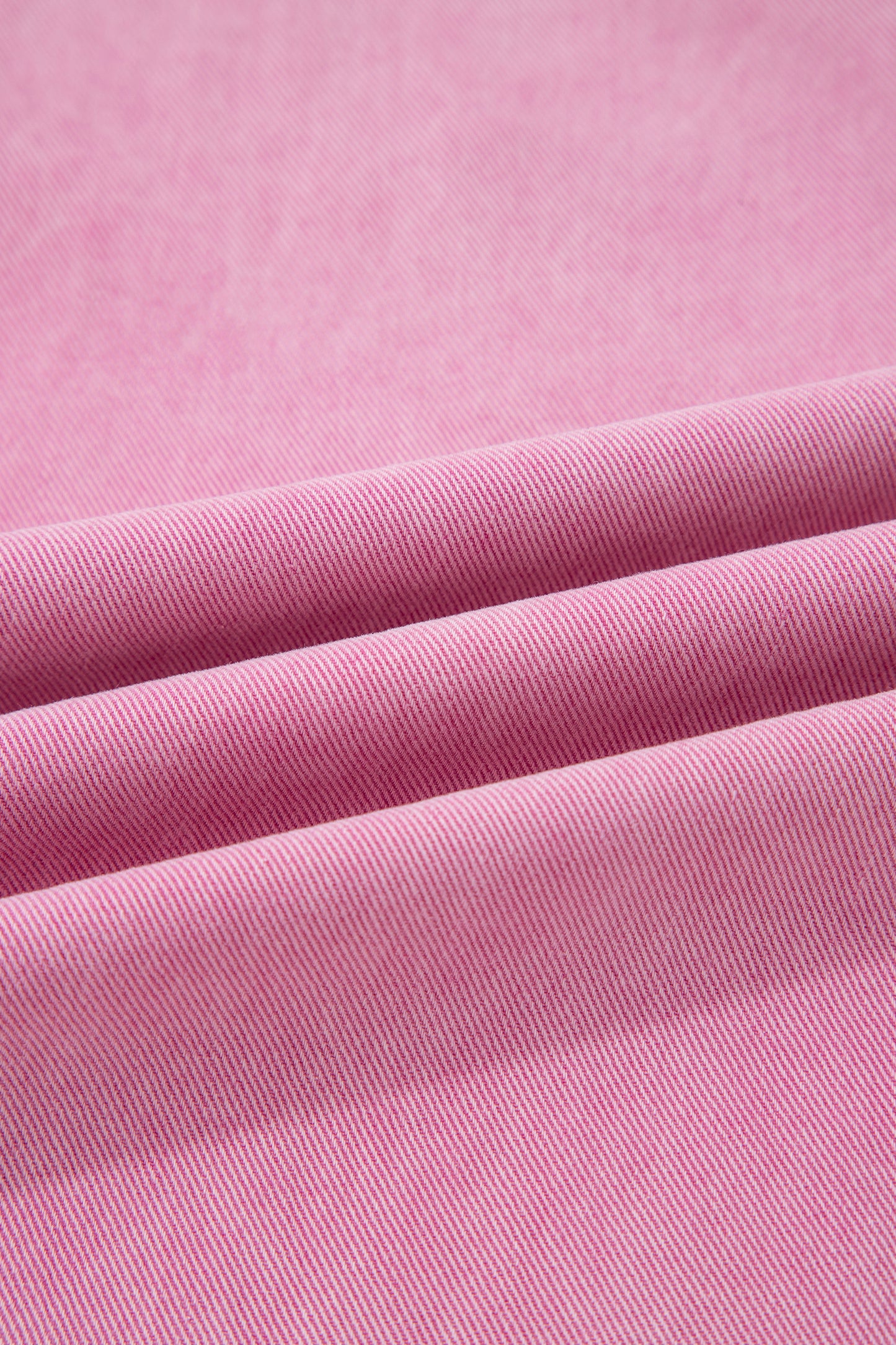 Pink Beaded Side Detail Split Loose Jeans
