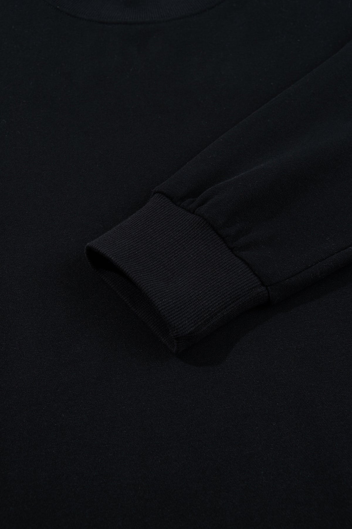 Dark Blue Solid Color Oversized Mock Neck Sweatshirt
