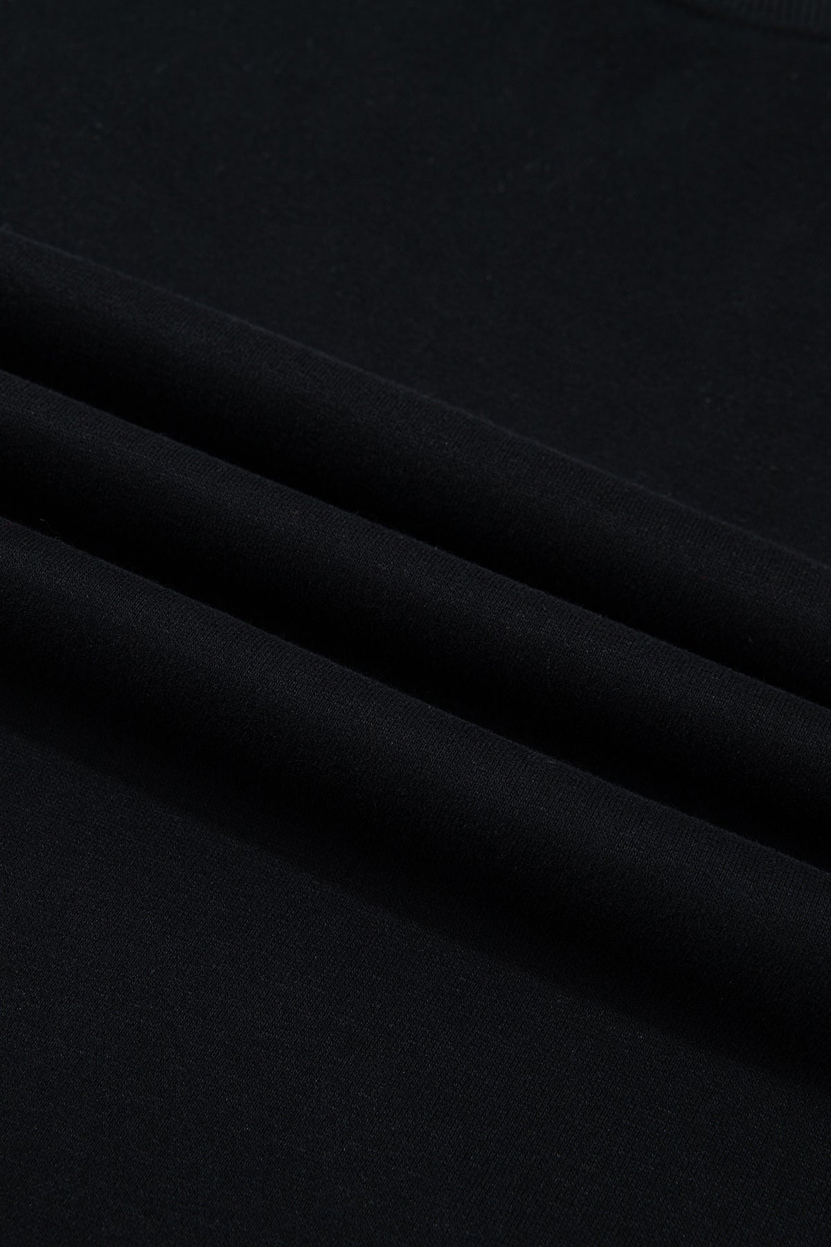 Dark Blue Solid Color Oversized Mock Neck Sweatshirt