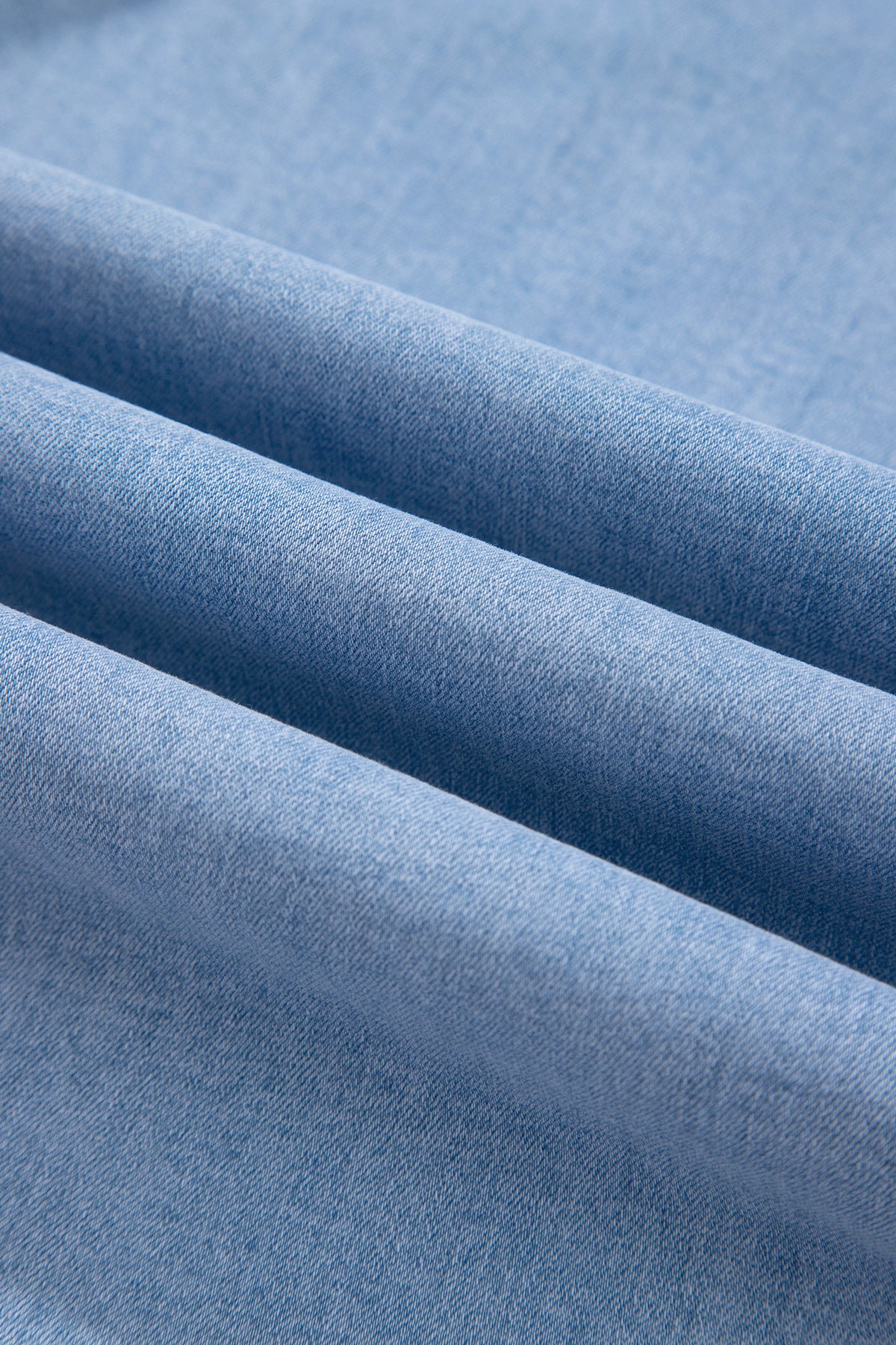 Four Leaf Clover Solid Color Square Patch Pocket Ankle-length Barrel Jeans