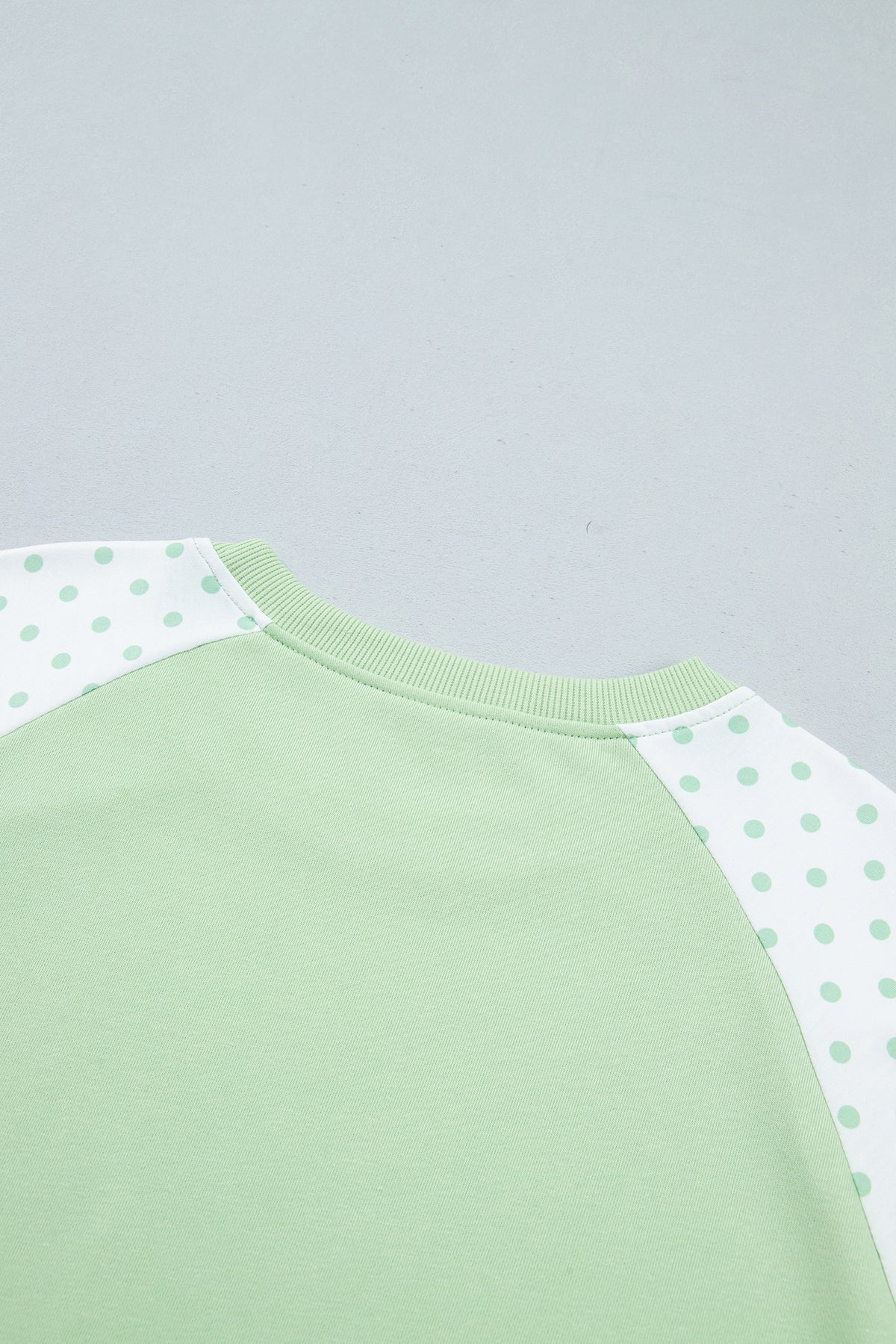 Khaki Polka Dot Patchwork Colorblock Long Sleeve Casual Two Piece Pants Set